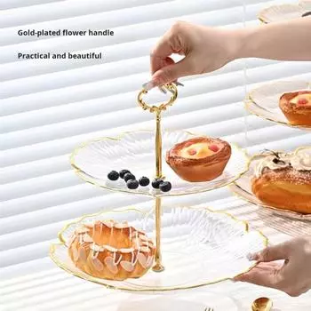 45325 ярусов подставка для кексов башня стойка для демонстрации десертов гладкий край большая вместимость свадьба Dual Layer белый