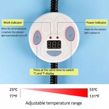 4560 см электрическая грелка для домашних животных, одеяло для собак и кошек, зимняя грелка, водонепроницаемая, регулируемая температура, коврики для собак, вилка США/Великобритании/ЕС EU Plug темно-синий