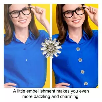 45663 шт. Стразы Накладки на пуговицы Цветочные накладки на рукава Без шитья Мгновенно 1pc