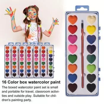 45820 шт. в коробке набор акварельных красок для детей смываемые акварельные краски с 6pcs