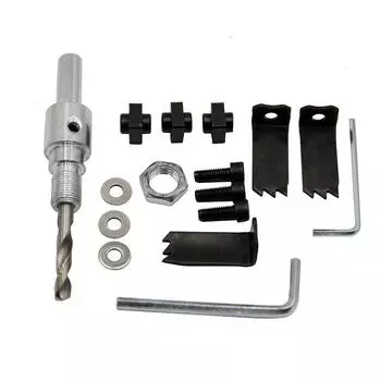 45-130 мм многофункциональный регулируемый открыватель отверстий для деревообработки гипсокартон пластик алюминиевая доска электрическая дрель сверло инструмент