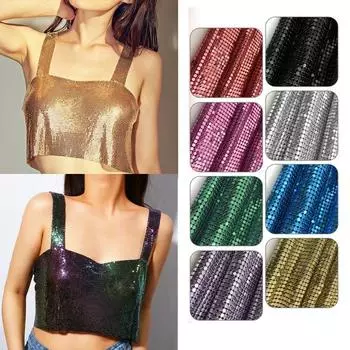45*150 см разноцветная металлическая сетка блестящая металлическая ткань для штор своими руками сексуальное женское вечернее платье косплей скатерть купальники 45X150cm