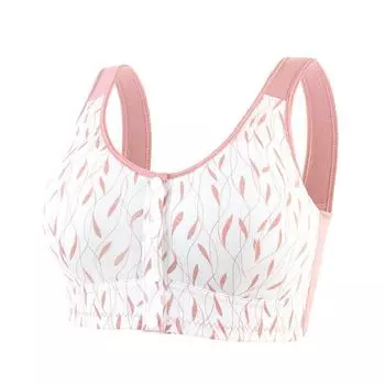 45-200 кг Носите очень большой размер спереди пряжки большого размера бюстгальтер большого размера для женщин без стальных колец сборка жилетного типа нижнее белье для среднего и пожилого возраста 36/80