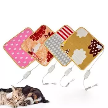 45*45 см одеяло с подогревом подушка 12 В автомобиль зимние принадлежности для домашних животных грелка кровать обогреватель ковер 220V