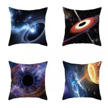 45*45 см Таинственная Космическая Планета Черная Дыра Серия Наволочка Диван Офисное Сиденье Чехлы Креативный Орнамент Украшение Дома 40x40cm