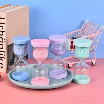 45/60 минут креативные цветные стеклянные песочные часы для зубной щетки, таймер, устойчивый к падениям, зыбучий песок, бутылка, песочные часы, настольные украшения, подарки 45min