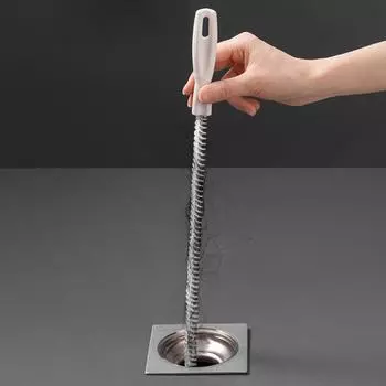 45/60 см канализационный трубный разблокировщик сливной унитаз умывальник раковина крюк для чистки волос дноуглубительный инструмент для ванной комнаты кухни анти засорение 45*1CM