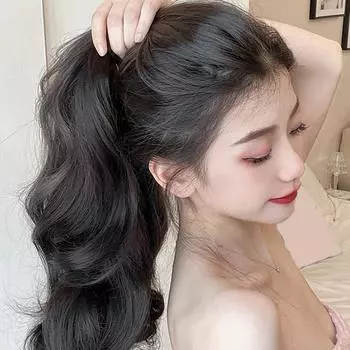 45/60 см синтетический кудрявый парик U-образной формы натуральный пушистый большой волнистый кудрявый парик с зажимом для свадебного костюма для вечеринки реквизит для парика 45cm светло-коричневого