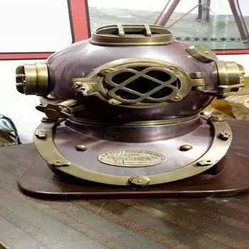 45,72 см водолазный шлем ВМС США, новый стиль, твердая латунь