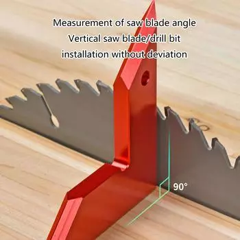 45/90 градусов угольник линейка для столярных работ металл столярный инструмент квадратные углы линейка измерительный инструмент красный