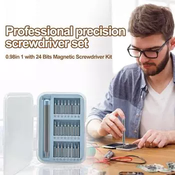 45 in 1 Precision Screwdriver Set With 4 3-8mm Twist Drill Bits Magnetic Phillips Torx Bits Extension rod Repair Tools PC iPhone