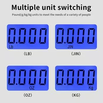 45 кг/10 г Мини подвесные весы Цифровые чемоданные весы Портативные электронные весы для взвешивания Кг Фунты Унции Джин Измерение рыболовный крючок весы серебряный