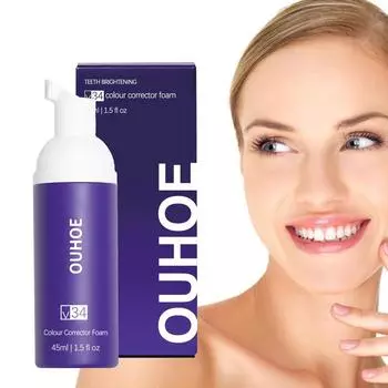 45 мл отбеливающая пена, зубная паста, отбеливание зубов, мусс, пена для глубокой очистки, удаление пятен от сигарет, уход за полостью рта 1pc