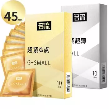 45 мм маленький размер презервативы с точками для мужчин задержка эякуляции тонкий плотный презерватив пенис рукав натуральный каучук Condones 10 шт. Small 10PCS