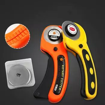 45 мм роликовый нож для лоскутного шитья, нож для резки ткани, кожа, бумага, ткань, ремесло