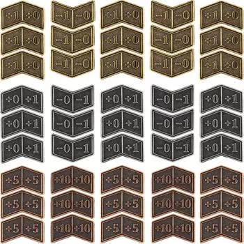 45 шт. антикварных металлических фишек-счетчиков баффов Magic The Gathering, жетоны статистики существ или счетчики лояльности для карточных игровых аксессуаров MTG CCG с