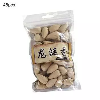 45 шт./компл. конус для благовоний, крошечная башня, благовония в форме конуса с естественным обратным потоком для спа Osmanthus