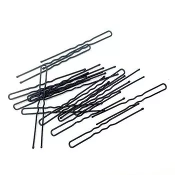 45 шт./компл. вьющиеся волнистые заколки для волос женские заколки и зажимы для волос с круглым носком U-образные шпильки для волос аксессуары для салона чёрный