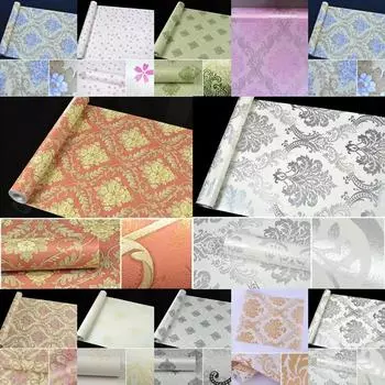 45 см * 10 м самоклеящиеся обои серии Damas, наклейки для спальни, наклейки на стену, декор стен 45cm*10m