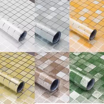 45 см * 1 м самоклеящиеся водонепроницаемые маслостойкие кухонные шкафы для ванной комнаты ПВХ обои стикер на стену домашний декор 45cm*1m