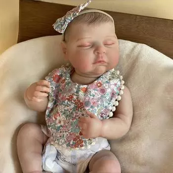 45 см художник рисует спящие персики милые реалистичные новорожденные куклы реборн Bebe Girl