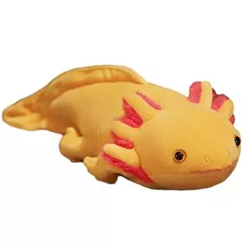 45 см Милая плюшевая игрушка Саламандра Мягкие плюшевые игрушки для животных Милая плюшевая игрушка Аксолотль Модель животного Подарочная игрушка на день рождения розовый