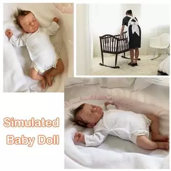 45 см мягкая и силиконовая кукла для всего тела Reborn для маленьких мальчиков с куклой, гибкая 3D-кукла N F8M4, тон кожи 19in-one-size