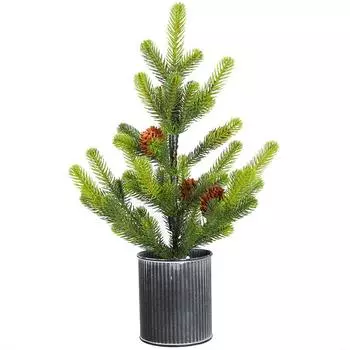 45 см настольная мини-елка двухцветная имитация листьев кипариса сосновая шишка рождественское украшение украшение для дома праздник