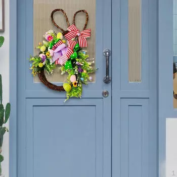 45 см пасхальный весенний венок гирлянда яйца настенное украшение для стены, камина, окна, зеркала,