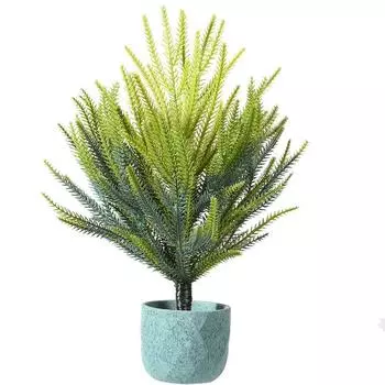 45 см Рождественская елка Постепенное изменение цвета ПЭ Искусственная имитация Рождественская елка Домашние праздничные принадлежности Норфолкская сосна Рождественские листья