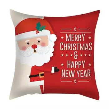 45 см Рождественская наволочка для подушки Рождественский декор для дома в скандинавском стиле Рождественская наволочка для подушки с рисунком Подарок на Новый год