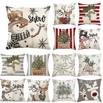 45 см Рождественская наволочка, наволочка, 2023, рождественские украшения для дома, новогодний Рождественский декор, 2024 A