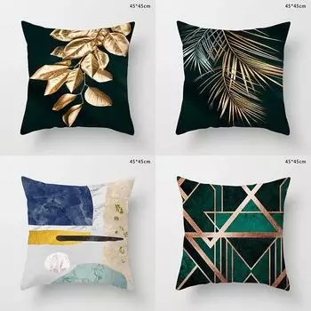 45 см современный золотой наволочка в скандинавском стиле, украшение для дома, подушка для гостиной, спальни, наволочка для дивана, стула, автокресла 40x40cm