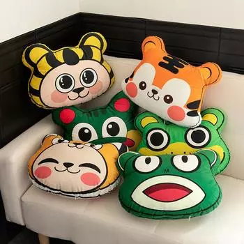 45 см в ширину, милая мультяшная кукла с маленькими животными, плюшевая подушка, подушка в форме куклы, подушка для сна, подушка для сна на талии Width