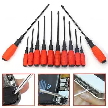 45 #Стальная магнитная отвертка, инструмент для ремонта, крестовая отвертка, шлицевая отвертка, домашняя