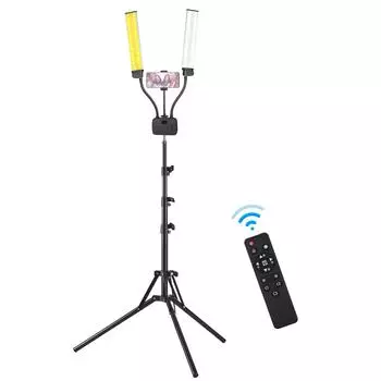 45 Вт Двойной заполняющий светильник, трехцветный косметический светильник, многоугольный вращающийся шланг, дизайн трубки, 224 шт. Бусины US Plug чёрный