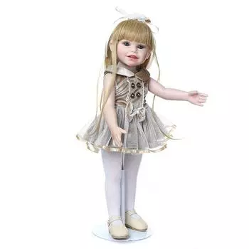 45cm U.S. Girl Doll Full Glue Can Enter The Water Cross-border E-commerce Supply A Generation Of Hair 45cm жёлтый