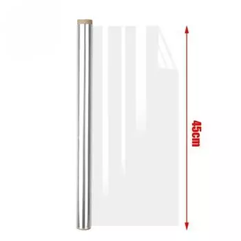 45cm Wall Protective Film Transparent Electrostatic Protective Film Anti-dirtyOil Proof Cratch-resistant Wall Sticker Home Decor 1PC(1M)