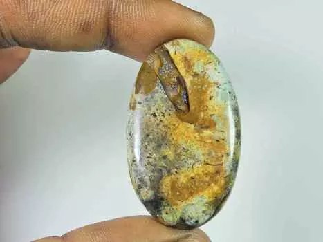 45Cts. Натуральный камень кальцит овальный кристалл кабошон россыпью драгоценный камень 25X42X05MM SK-3432