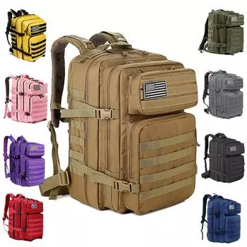 45л военные тактические рюкзаки Molle Army Assault Outdoor Pack 3-дневная сумка для устранения ошибок дорожный тренажерный зал походный походный рюкзак армия зеленый