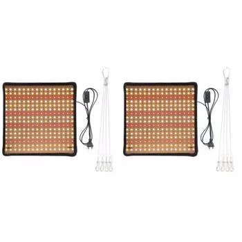 45W 256 Светодиодная лампа для выращивания растений белая + желтая + красная лампа полного спектра для растений (EU Plug)