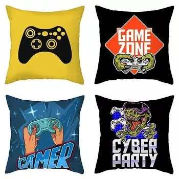 45x45 см игровая ручка, украшение для комнаты, плеер, наволочка, удобный диван, кресло, автомобильная подушка, домашний декор 40x40cm