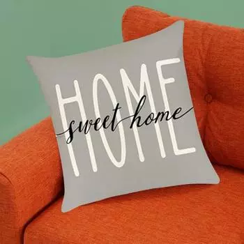 45x45 см квадратная наволочка из натуральных растений модный буквенный принт современный диван на молнии из смеси льна B