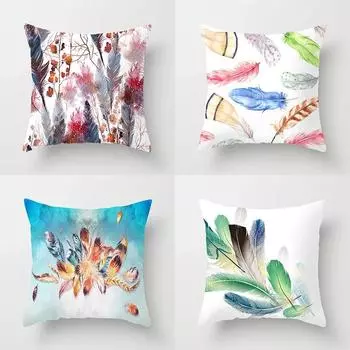 45x45 см модный цвет персиковая кожа наволочка диван офисное сиденье автомобиля подушка творческий орнамент украшение дома 40x40cm