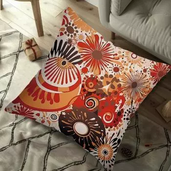 45x45 см наволочка роскошный стиль наволочка с двухсторонней наволочкой с принтом для кровати, дивана, офисного кресла, автомобильные подушки 17,7x17,7 дюймов без вставки для подушки CC2PS454503C2