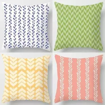 45x45 см современная простая наволочка с геометрическим принтом для комнаты, кровати, дивана, стула, офиса, наволочка, украшение для дома, объятие 40x40cm