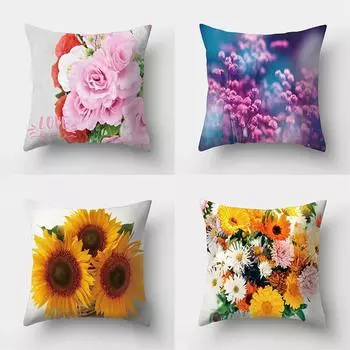 45x45 см тема розы романтическая свадьба украшение для вечеринки целый комплект диван авто сиденье подушка для талии чехол для комнаты дома 40x40cm