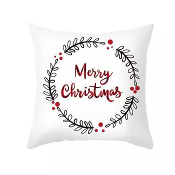 45x45 см Высокое качество Рождество 1 шт Рождественский декор Лось Популярный Санта-Клаус рождественские подарки Рождественский орнамент Наволочка Мультфильм Горячая Распродажа Аксессуары 7