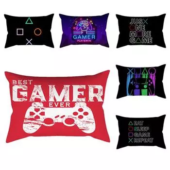 45x45cm Esports Gamer Controller Printed Pillow Case Sofa Stand Car Seat Cushion Cover Game Room Decoration Home Pillow Case 45X45CM pillowcase