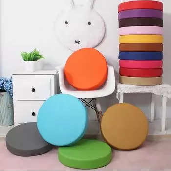 45x5 см ПУ водонепроницаемая круглая подушка для стула с наполнителем сменная глубокая подушка для сиденья для садовой мебели стул скамейка 40x5cm хаки